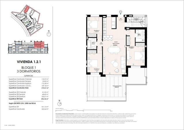 3 makuuhuone Asunto myytävänä paikassa Doña Julia Golf, Casares mukana uima-altaan 
autotalli - 750 000 € (Ref: 9038283)