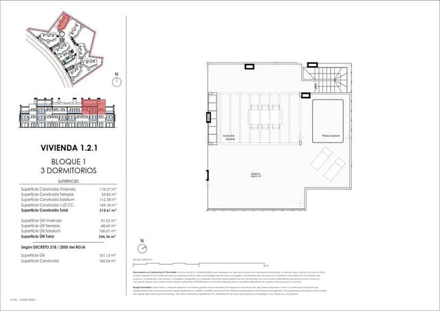 3 makuuhuone Asunto myytävänä paikassa Doña Julia Golf, Casares mukana uima-altaan 
autotalli - 750 000 € (Ref: 9038283)