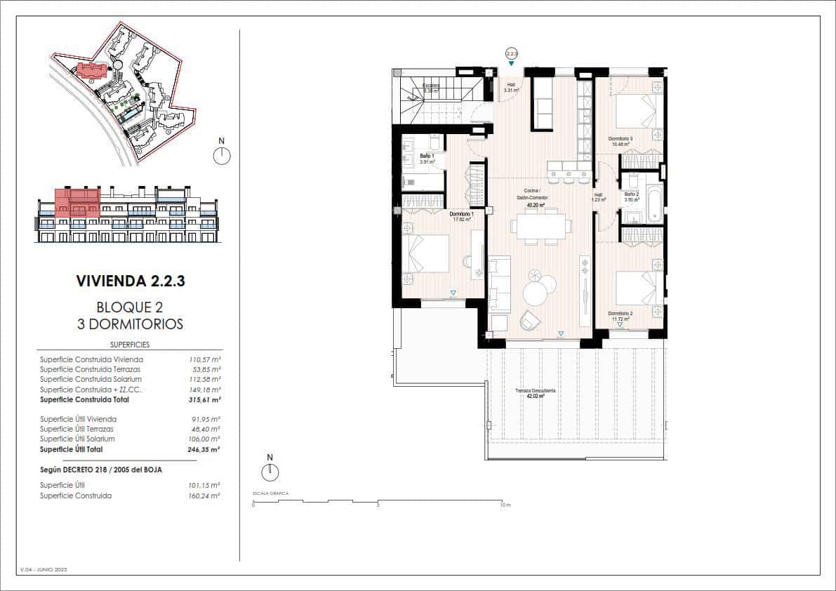 3 slaapkamer Flat te koop in Casares met zwembad garage - € 812.000 (Ref: 9038283)