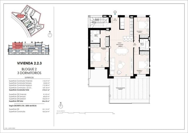 3 slaapkamer Flat te koop in Doña Julia Golf, Casares met zwembad garage - € 812.000 (Ref: 9038283)