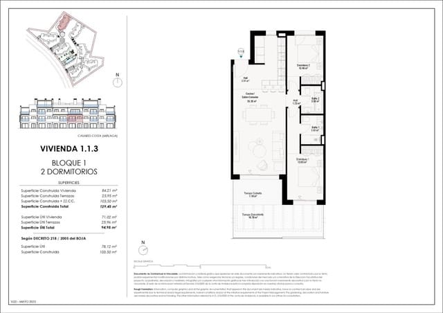 2 makuuhuone Asunto myytävänä paikassa Doña Julia Golf, Casares mukana uima-altaan 
autotalli - 599 000 € (Ref: 9038284)