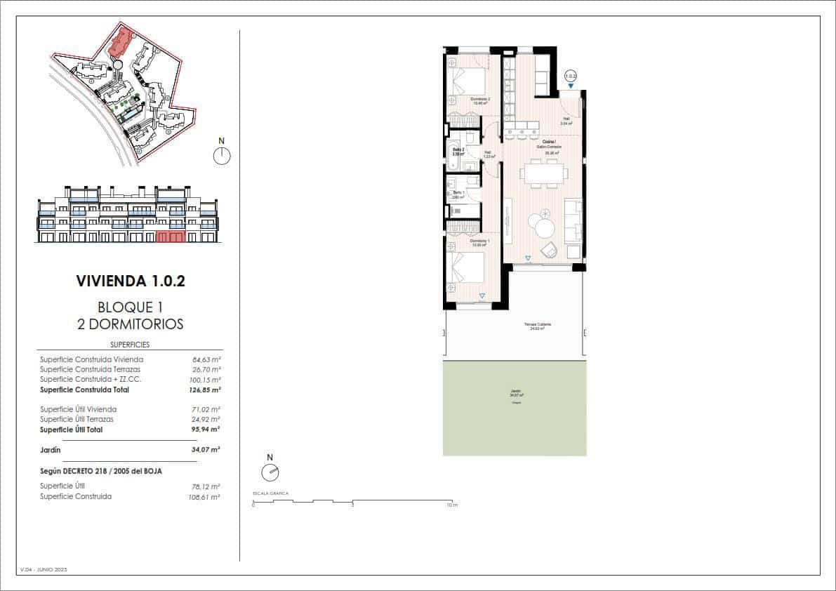 2 slaapkamer Flat te koop in Casares met zwembad garage - € 463.000 (Ref: 9038286)