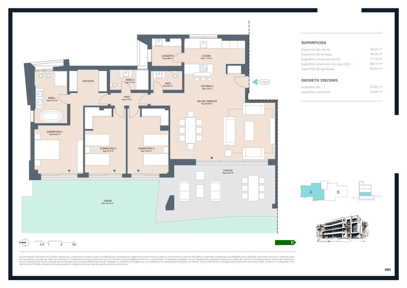 3 soverom Leilighet til salgs i Marbella med svømmebasseng garasje - € 1 550 000 (Ref: 9142418)