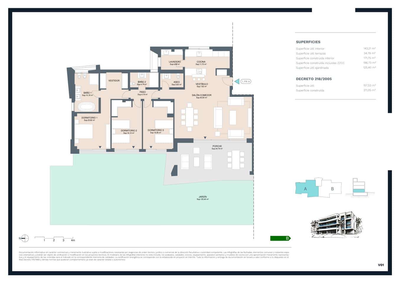 3 soverom Leilighet til salgs i Marbella med svømmebasseng garasje - € 1 550 000 (Ref: 9142418)