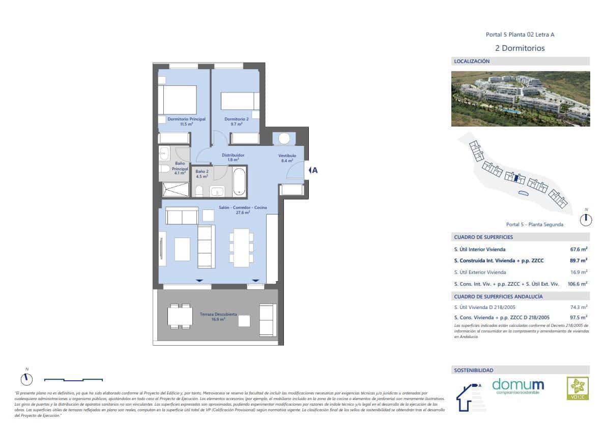 2 camera da letto Appartamento in vendita in Bahia Dorada con piscina garage - 390.000 € (Rif: 9181881)