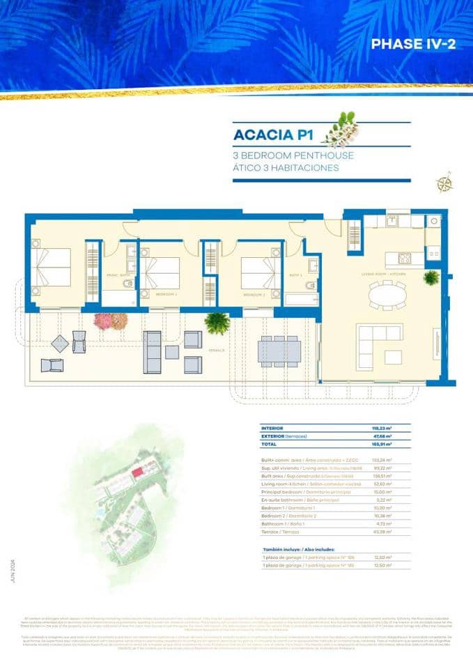 3 makuuhuone Asunto myytävänä paikassa Mijas mukana uima-altaan 
autotalli - 1 300 000 € (Ref: 9186056)
