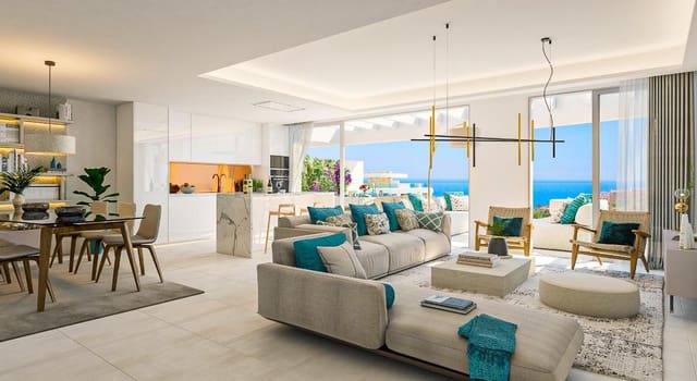 3 chambre Appartement à vendre à La Cala de Mijas, Mijas avec piscine garage - 1 300 000 € (Ref: 9186056)