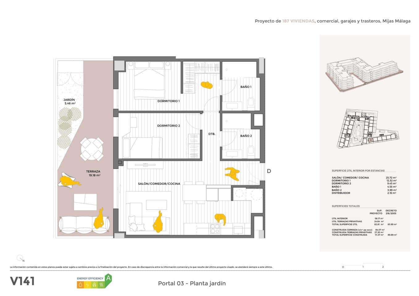 2 soverom Leilighet til salgs i Las Lagunas de Mijas med svømmebasseng garasje - € 413 438 (Ref: 9246040)