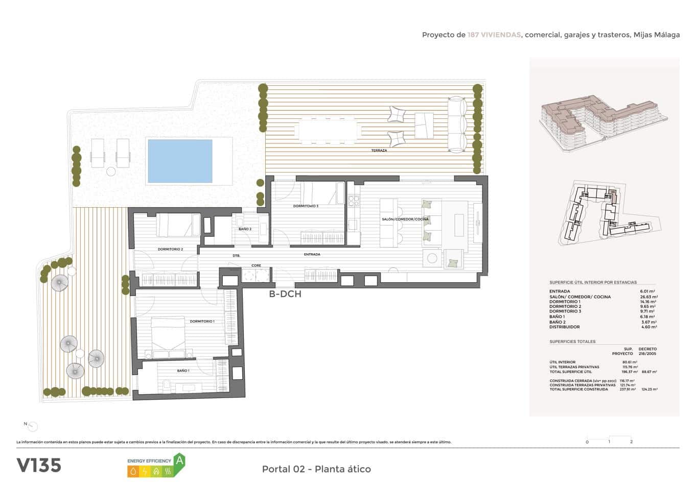 3 sovrum Lägenhet till salu i Las Lagunas de Mijas med pool garage - 906 675 € (Ref: 9246188)