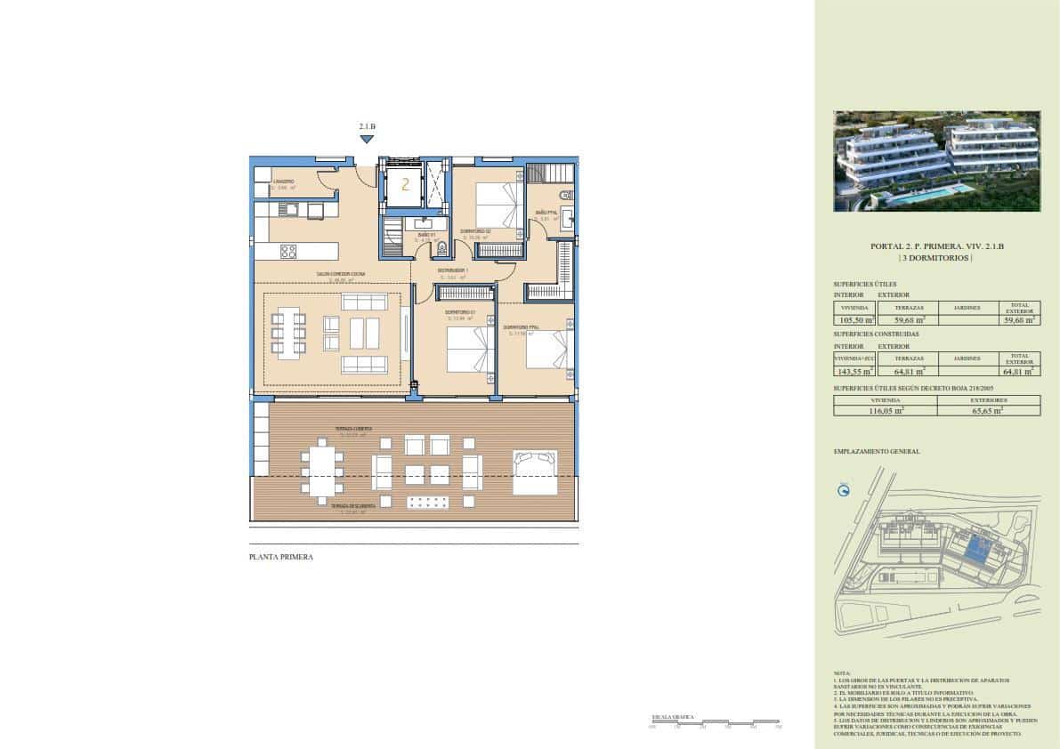 3 chambre Appartement à vendre à Buenas Noches avec piscine garage - 861 000 € (Ref: 9251562)