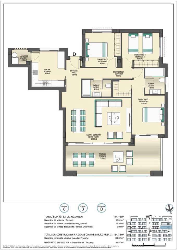 3 soveværelse Lejlighed til salg i Casares med swimmingpool garage - € 540.000 (Ref: 9329488)