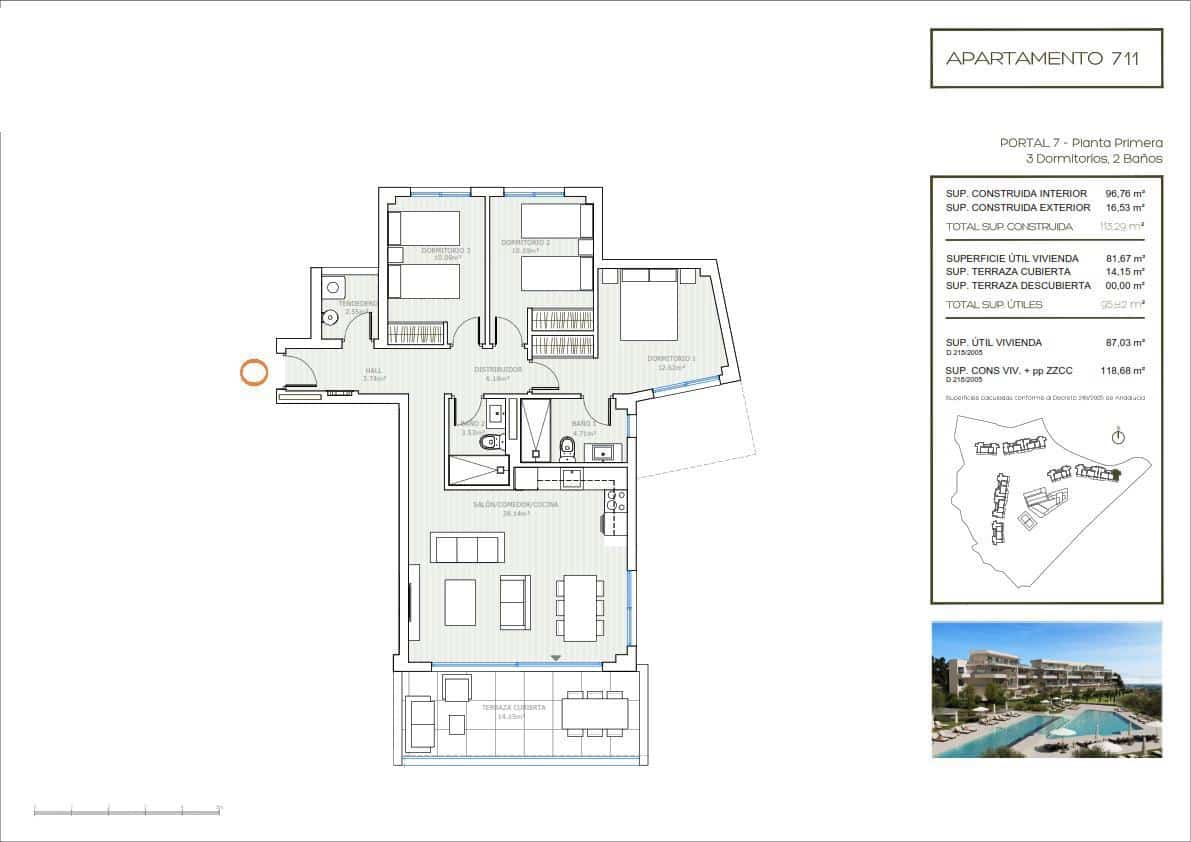 3 quarto Apartamento para venda em Mijas com piscina garagem - 531 000 € (Ref: 9374630)