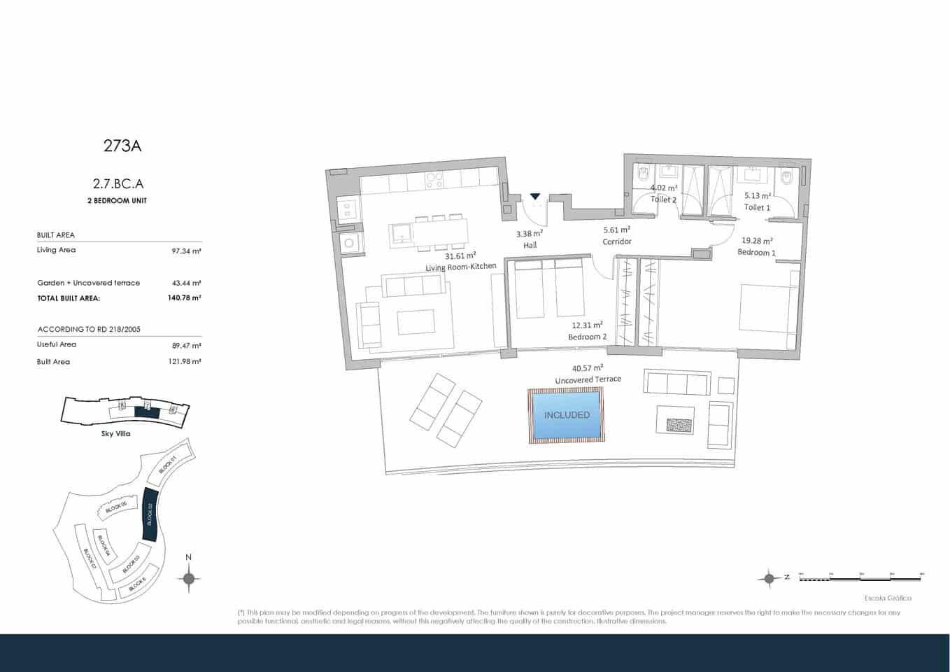 2 camera da letto Appartamento in vendita in Fuengirola con piscina garage - 720.000 € (Rif: 9400096)