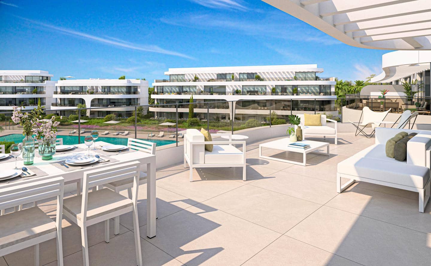 3 soveværelse Lejlighed til salg i New Golden Mile med swimmingpool garage - € 902.000 (Ref: 9410038)