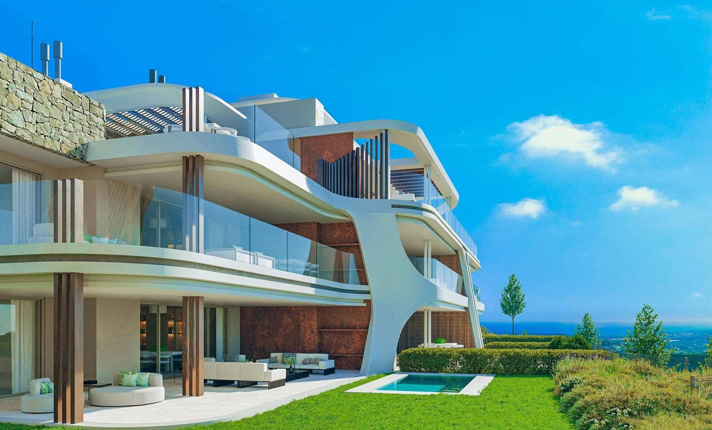 4 sypialnia Mieszkanie na sprzedaż w Benahavis z basenem garażem - 2 400 000 € (Ref: 9415176)