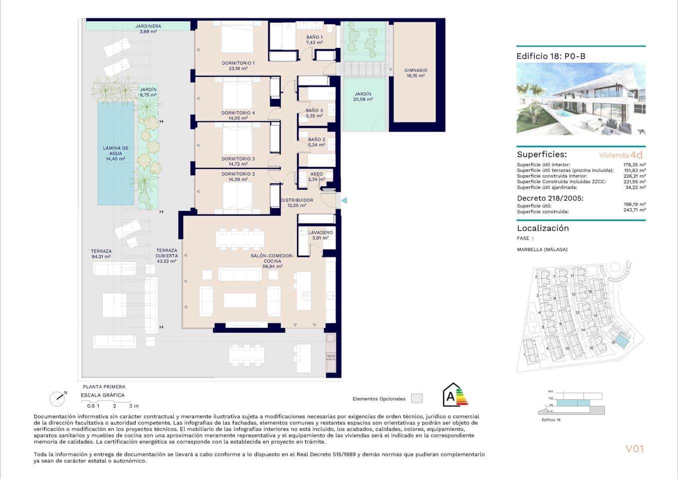 4 soveværelse Lejlighed til salg i Marbella med swimmingpool garage - € 1.755.500 (Ref: 9424040)