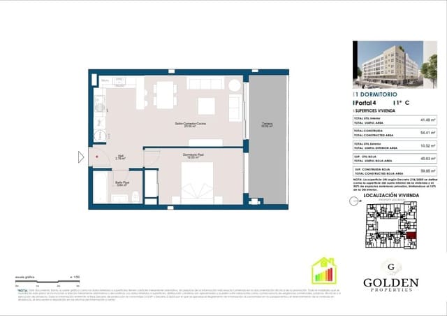 1 makuuhuone Asunto myytävänä paikassa Puerto de Estepona, Estepona mukana uima-altaan 
autotalli - 295 000 € (Ref: 9470012)