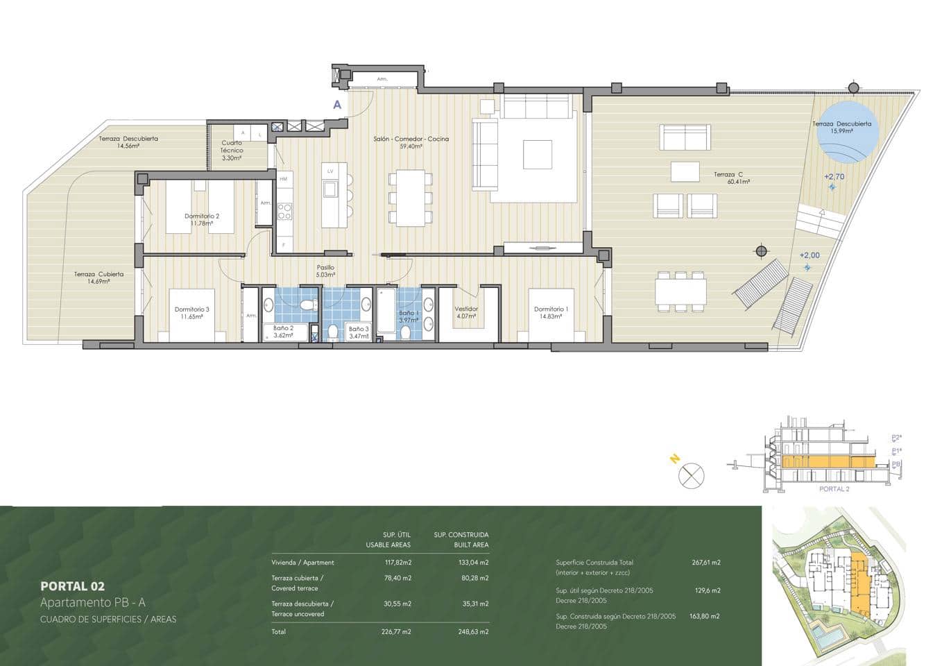 Piso de 3 habitaciones en Marbella en venta con piscina garaje - 1.250.000 € (Ref: 9496518)