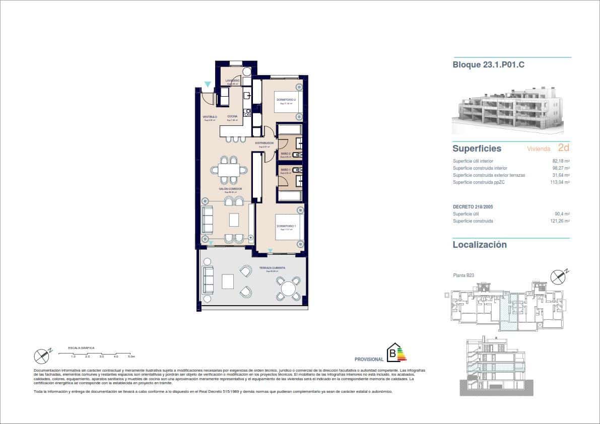 Piso de 2 habitaciones en New Golden Mile en venta con piscina garaje - 457.000 € (Ref: 9503172)