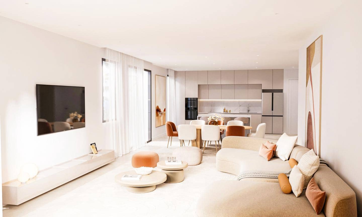 Piso de 3 habitaciones en New Golden Mile en venta con piscina garaje - 1.110.000 € (Ref: 9511245)