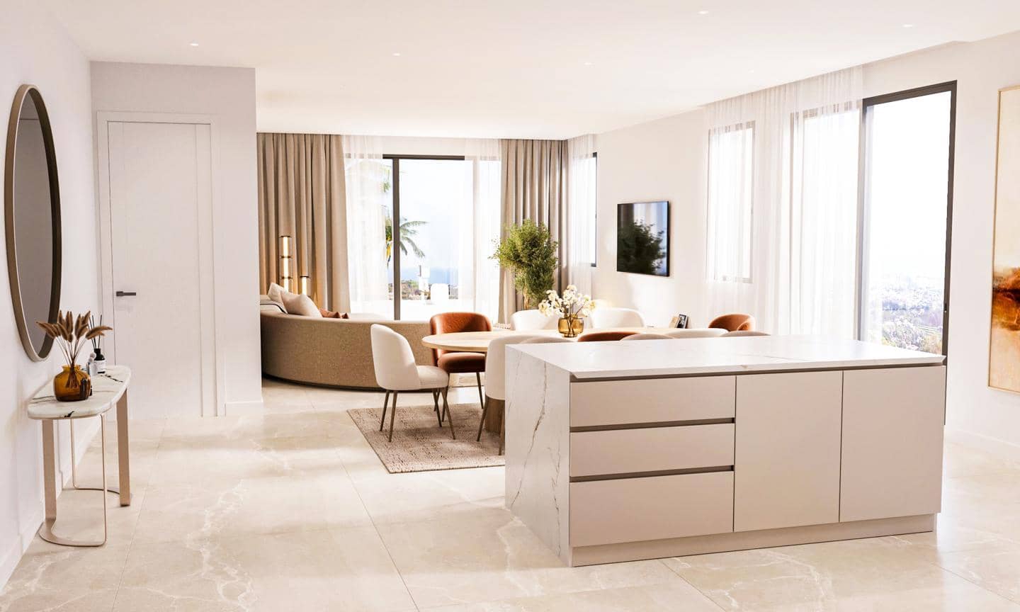 Piso de 3 habitaciones en New Golden Mile en venta con piscina garaje - 1.110.000 € (Ref: 9511245)