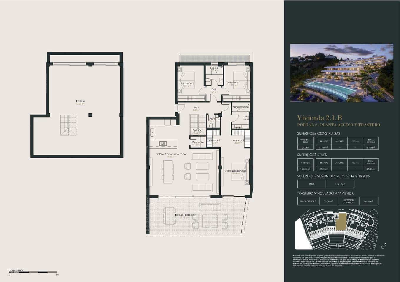 3 quarto Apartamento para venda em Benahavis com piscina garagem - 1 250 000 € (Ref: 9532567)