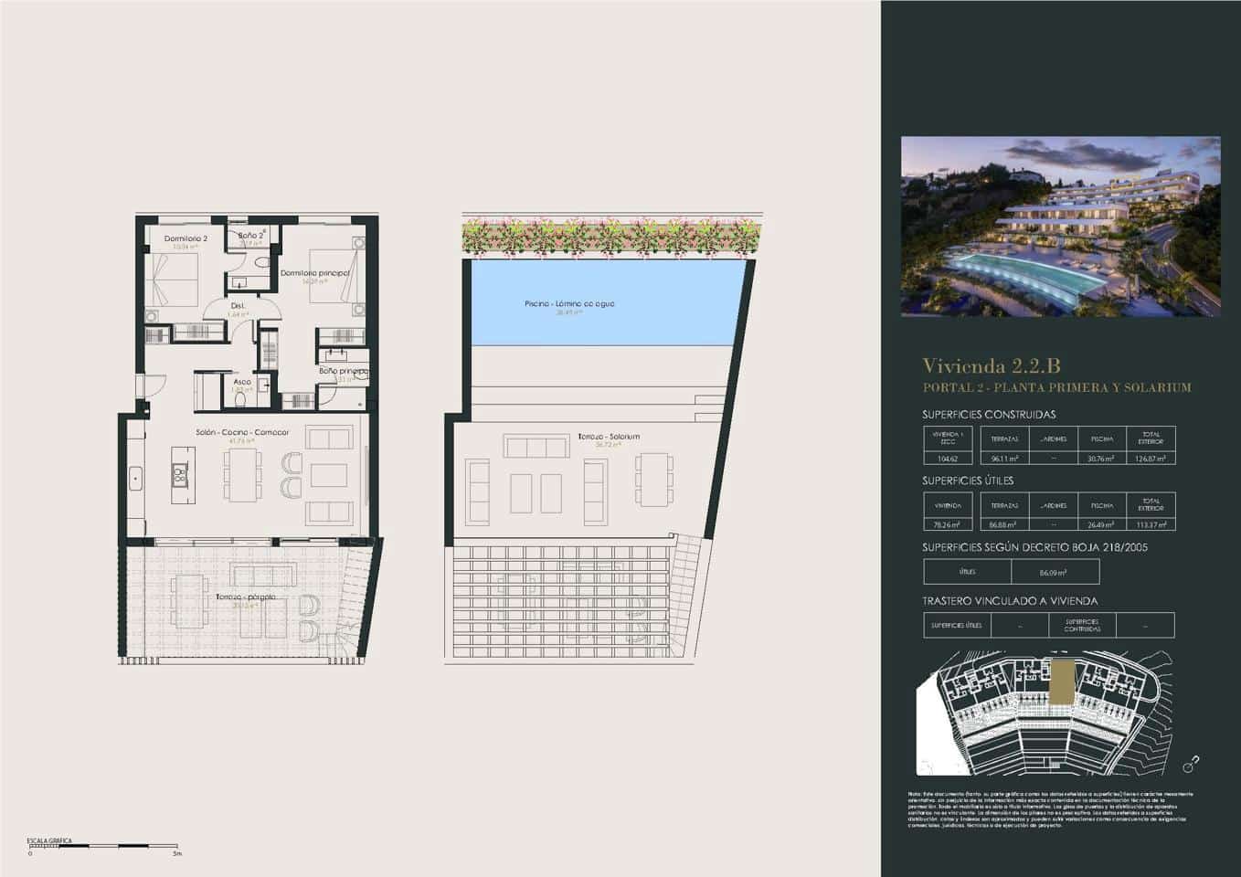 2 camera da letto Appartamento in vendita in Benahavis con piscina garage - 990.000 € (Rif: 9532571)