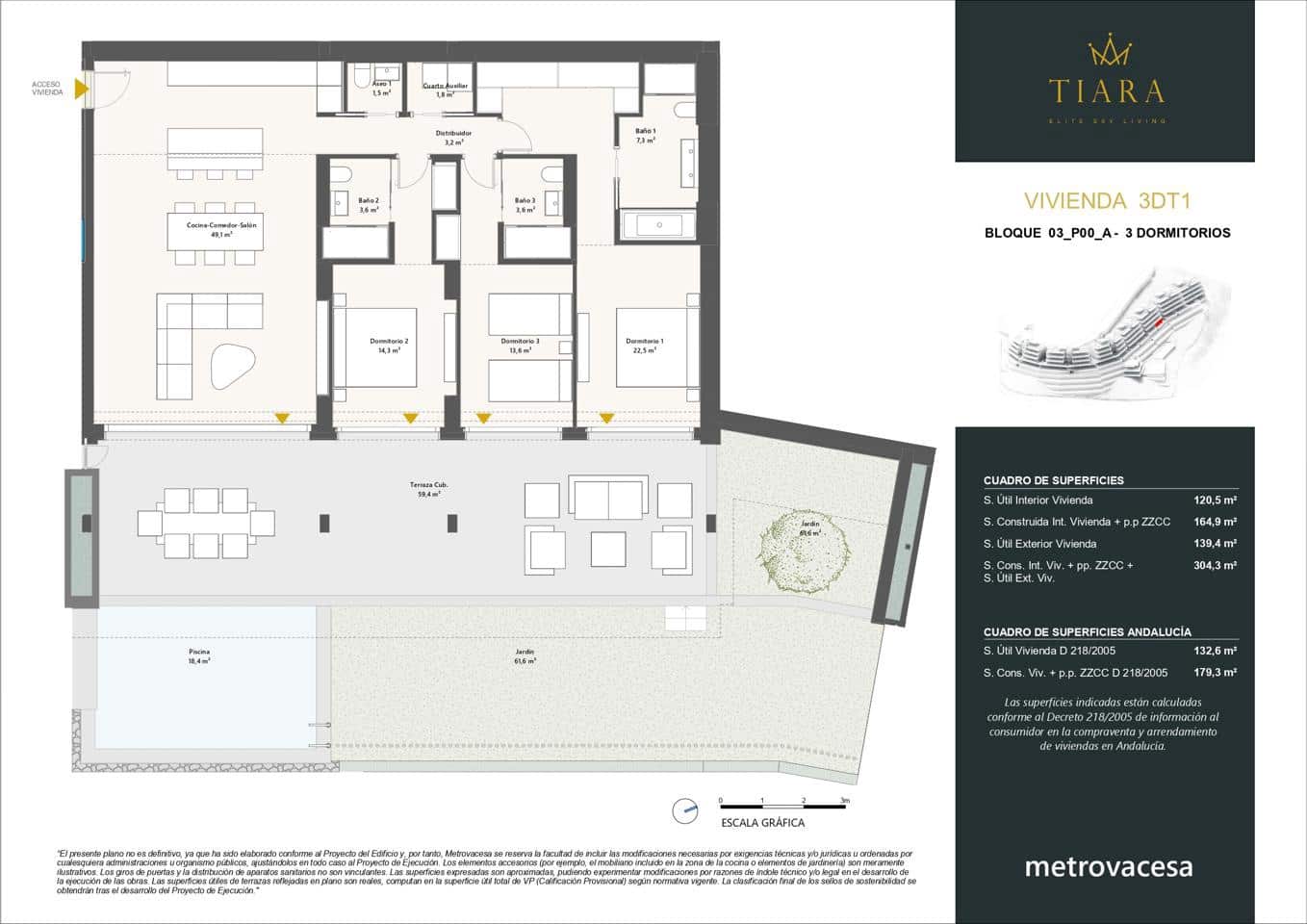 3 quarto Apartamento para venda em New Golden Mile com piscina garagem - 530 000 € (Ref: 9535220)