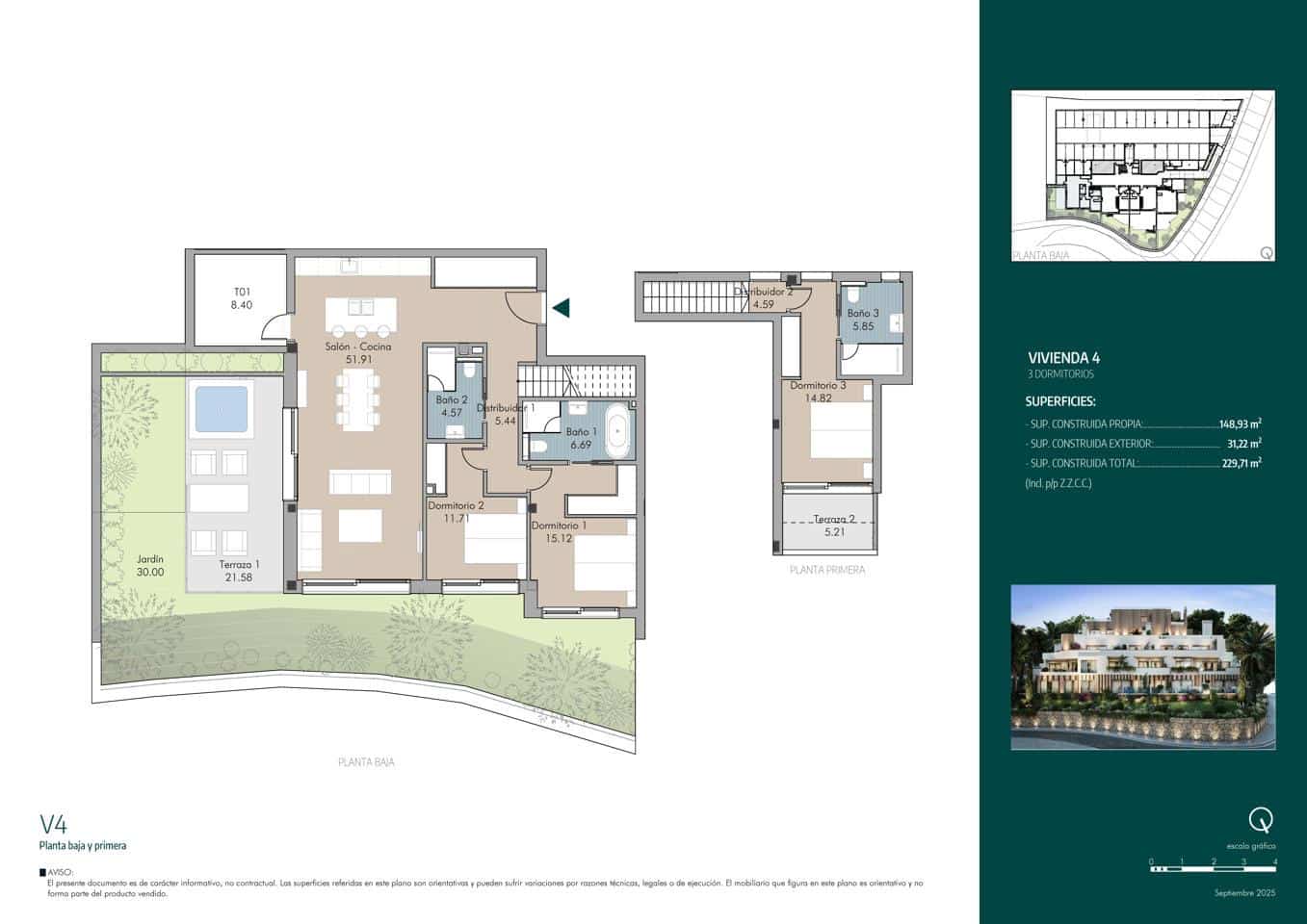 3 soverom Leilighet til salgs i Marbella med svømmebasseng garasje - € 998 000 (Ref: 9549789)