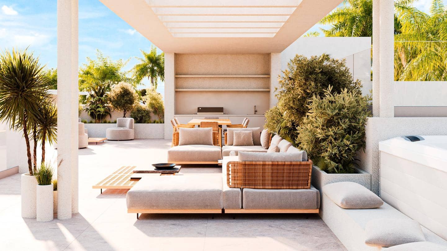 Piso de 3 habitaciones en Estepona en venta con piscina garaje - 565.000 € (Ref: 9569551)