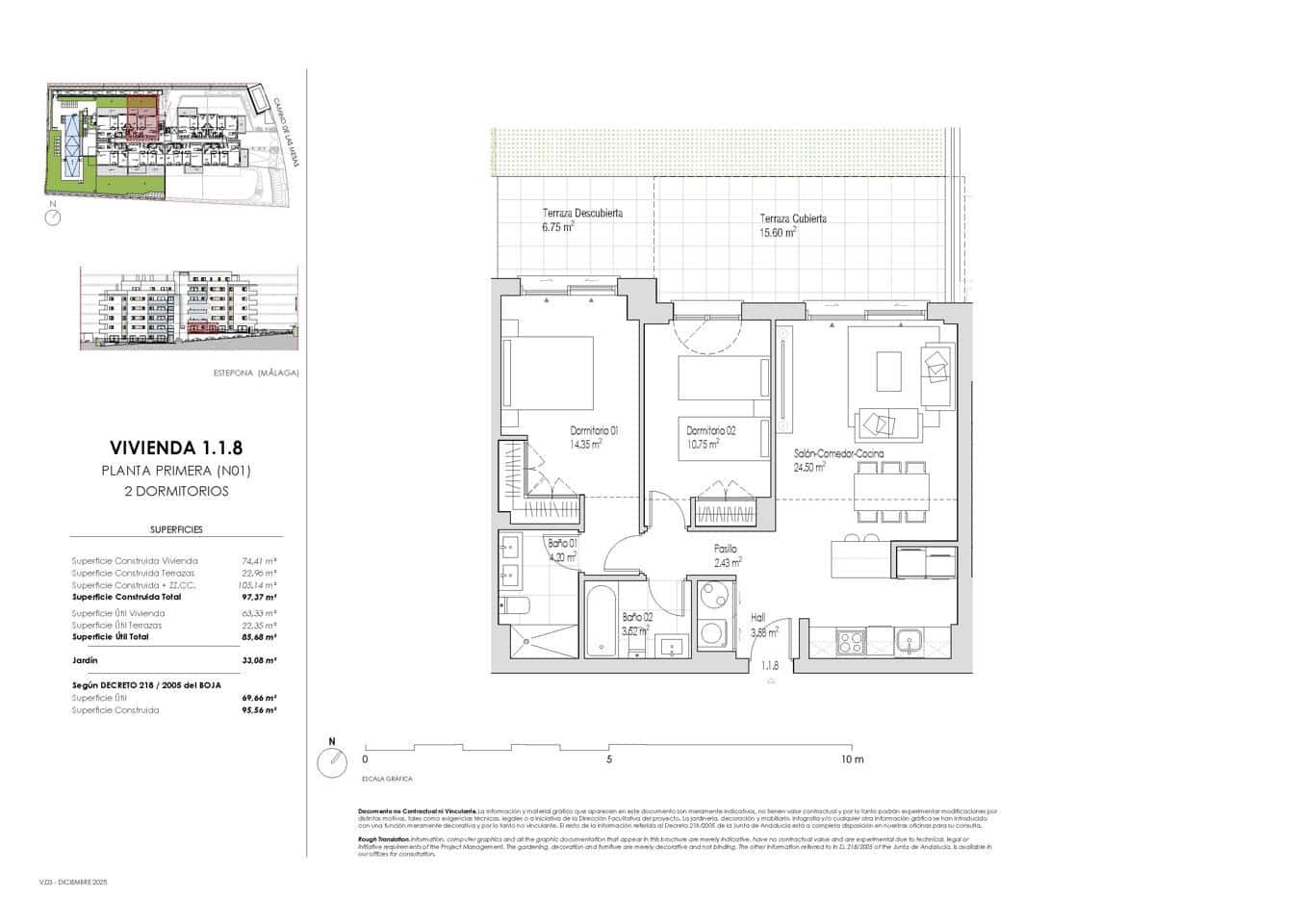2 chambre Appartement à vendre à Estepona avec piscine garage - 460 000 € (Ref: 9572202)