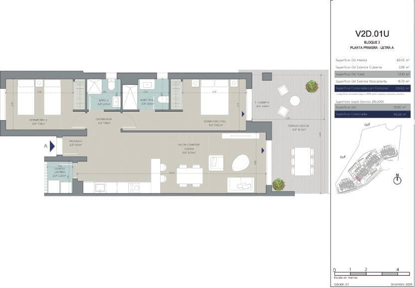 2 soveværelse Lejlighed til salg i La Alcaidesa med garage - € 392.000 (Ref: 9575375)