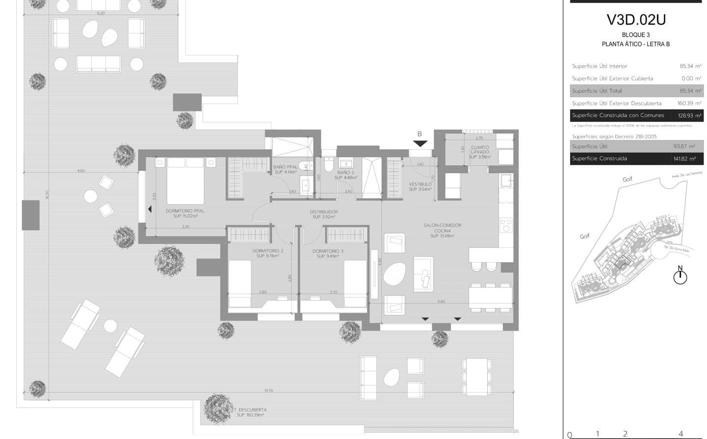 3 chambre Appartement à vendre à La Alcaidesa avec piscine garage - 666 000 € (Ref: 9575377)