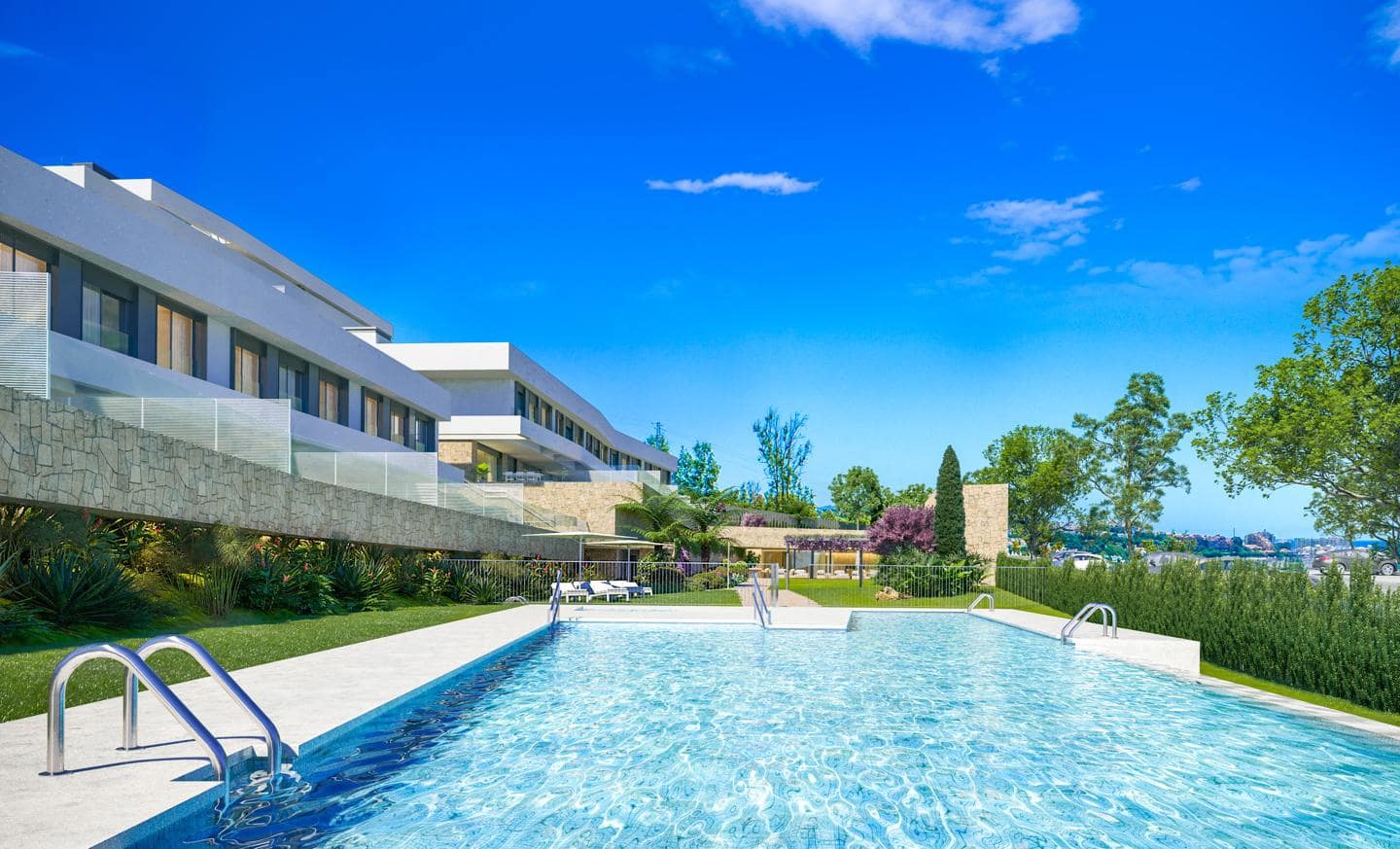 Piso de 3 habitaciones en Estepona en venta con piscina garaje - 845.000 € (Ref: 9588386)