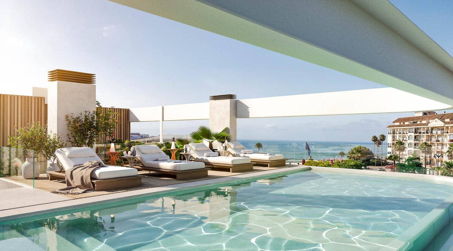 2 makuuhuone Asunto myytävänä paikassa Estepona mukana uima-altaan 
autotalli - 1 249 000 € (Ref: 9592012)