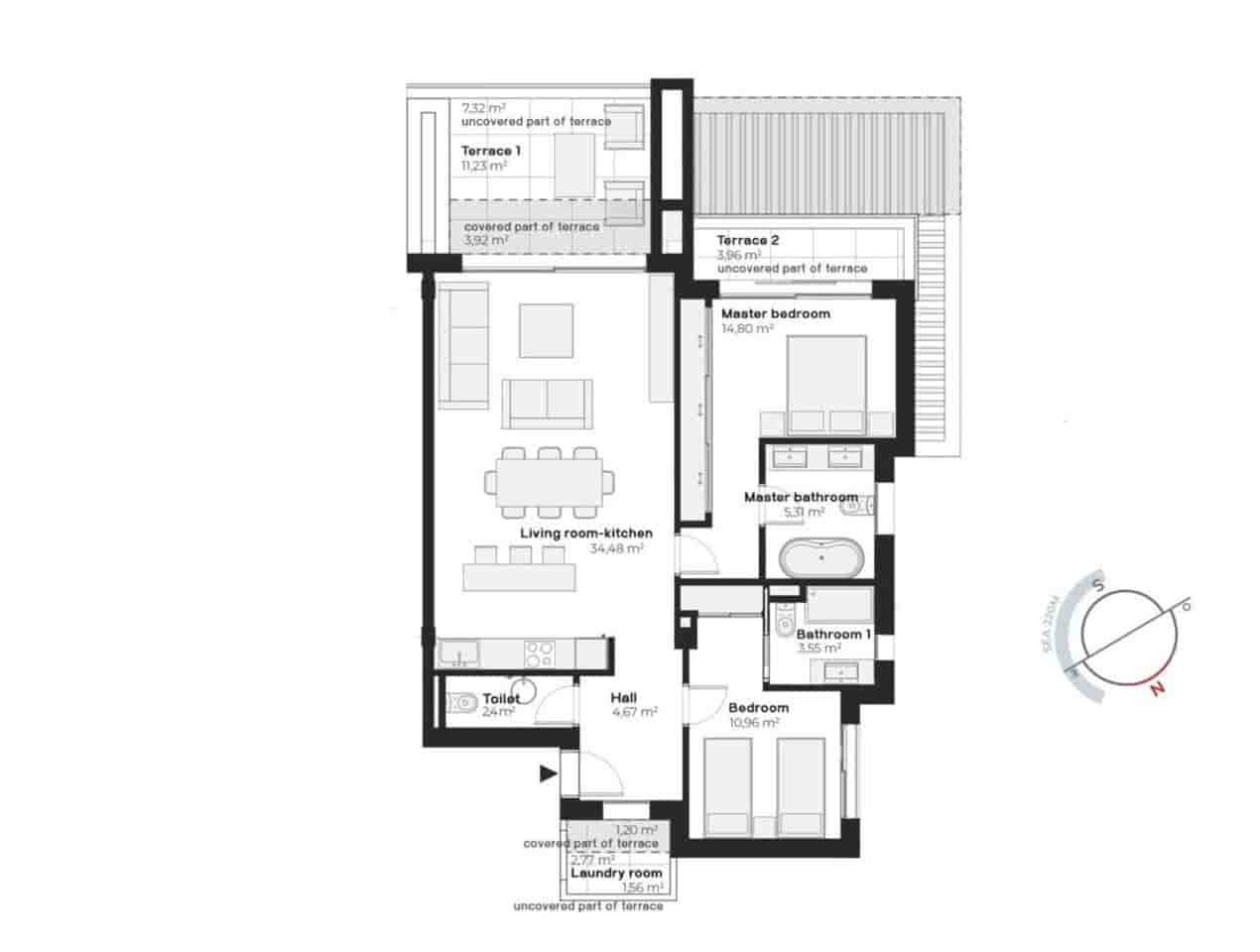 2 bedroom Flat for sale in Buenas Noches with garage - € 620,000 (Ref: 9598052)