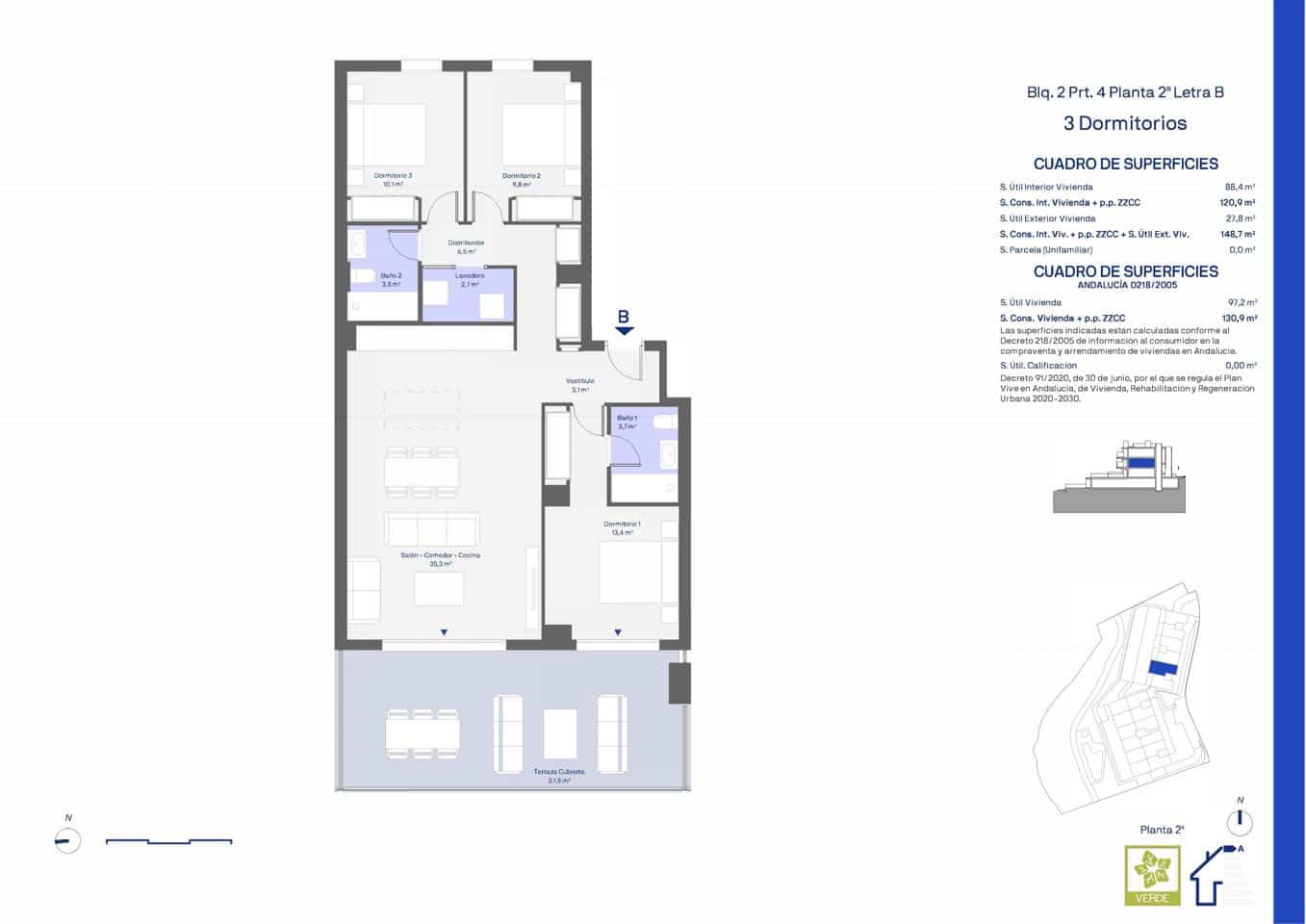 3 quarto Apartamento para venda em Cancelada com piscina garagem - 512 000 € (Ref: 9600016)