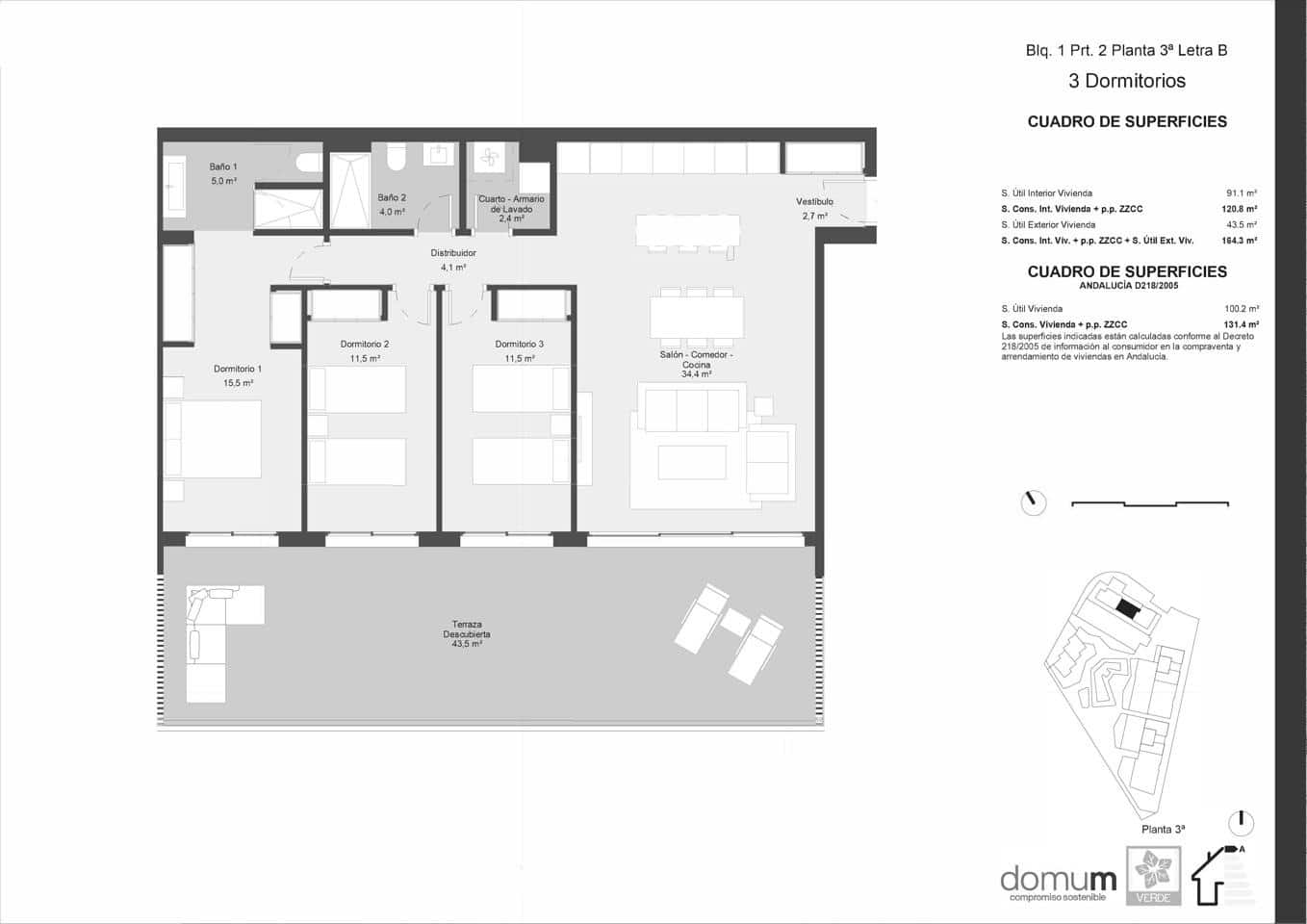 3 quarto Apartamento para venda em Cancelada com piscina garagem - 742 000 € (Ref: 9600017)
