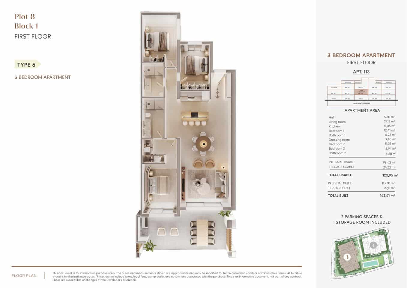 3 sovrum Lägenhet till salu i New Golden Mile med pool garage - 810 000 € (Ref: 9620660)