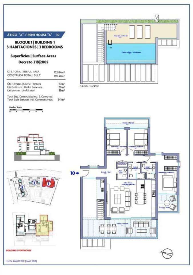 3 sypialnia Mieszkanie na sprzedaż w Estepona z basenem garażem - 1 100 000 € (Ref: 9636126)