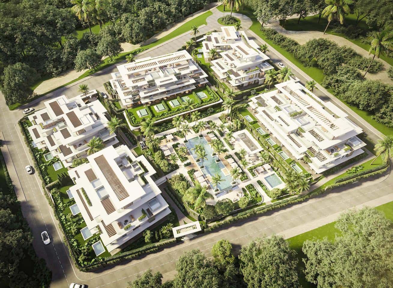 Piso de 2 habitaciones en New Golden Mile en venta con piscina garaje - 894.000 € (Ref: 9646331)