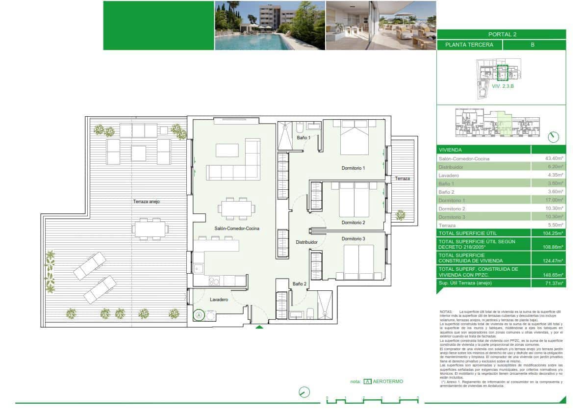 3 sovrum Lägenhet till salu i Estepona med pool garage - 695 000 € (Ref: 9697727)