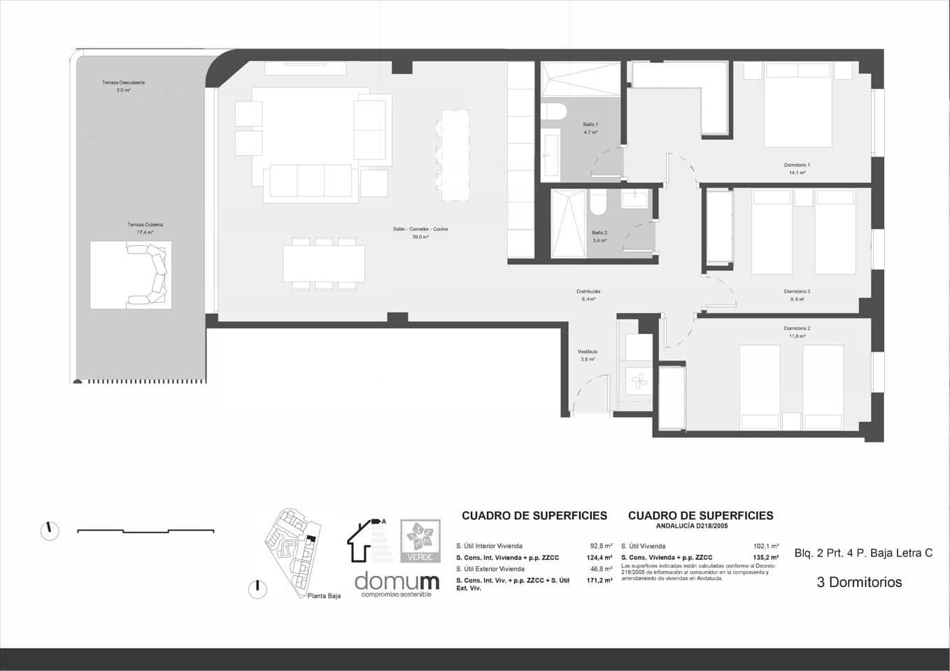3 soveværelse Lejlighed til salg i New Golden Mile med swimmingpool garage - € 451.000 (Ref: 9714026)