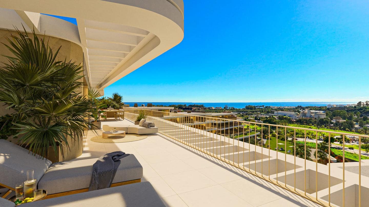 3 soveværelse Lejlighed til salg i New Golden Mile med swimmingpool garage - € 451.000 (Ref: 9714026)