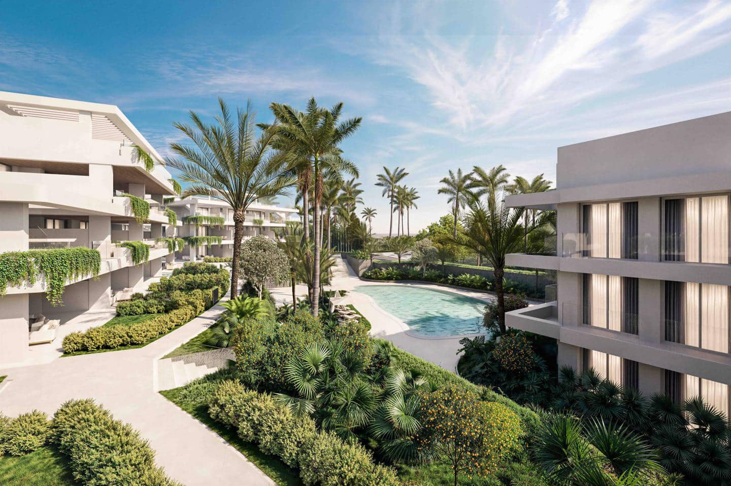 2 Zimmer Wohnung zu verkaufen in New Golden Mile mit Pool Garage - 669.465 € (Ref: 9978087)