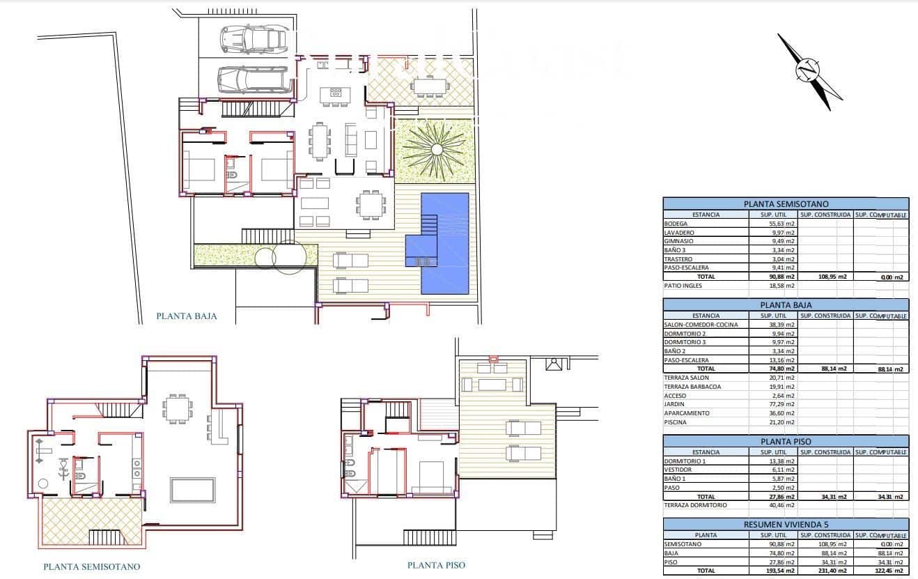 3 soveværelse Villa til salg i San Juan de Alicante / Sant Joan d'Alacant med swimmingpool garage - € 685.000 (Ref: 7325522)