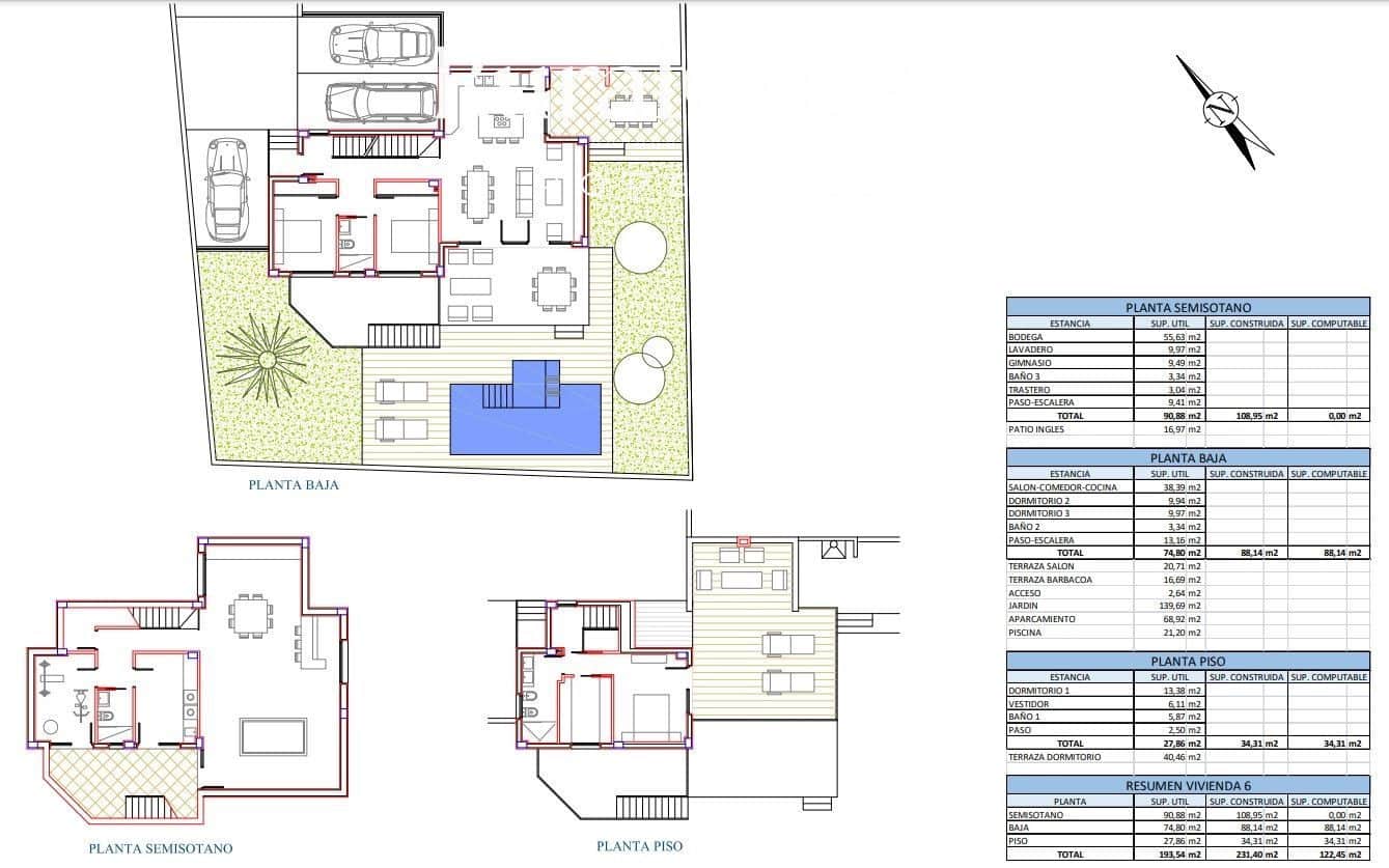 3 soveværelse Villa til salg i San Juan de Alicante / Sant Joan d'Alacant med swimmingpool garage - € 725.000 (Ref: 7331655)