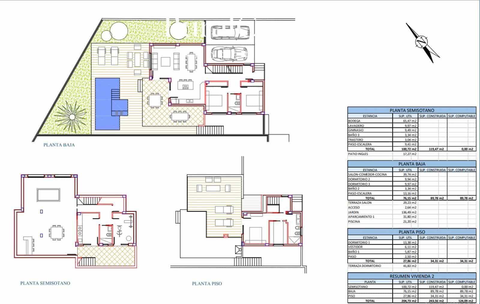 3 soveværelse Villa til salg i San Juan de Alicante / Sant Joan d'Alacant med swimmingpool garage - € 795.000 (Ref: 7331655)