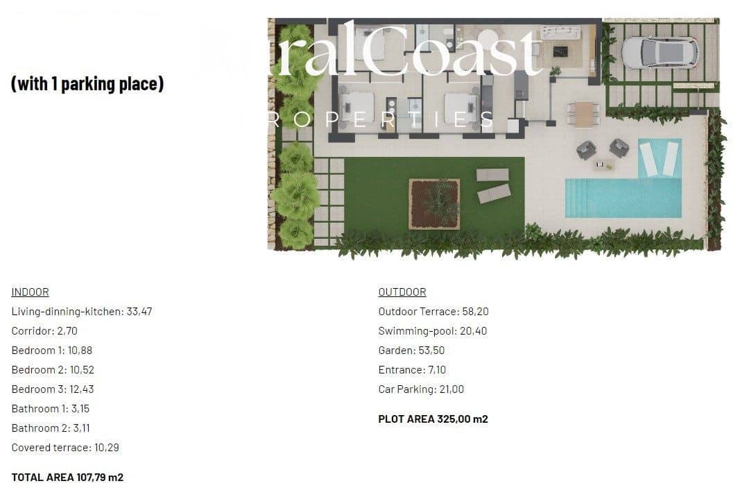 3 soverom Villa til salgs i Finestrat med svømmebasseng garasje - € 479 000 (Ref: 7349325)