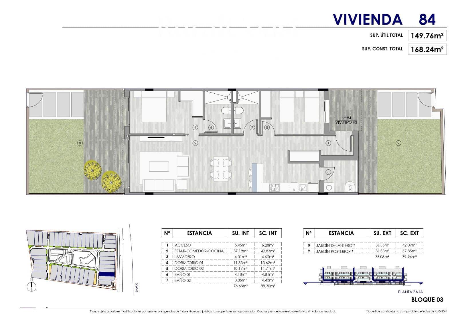 2 bedroom Flat for sale in Gran Alacant with pool garage - € 315,000 (Ref: 8165724)